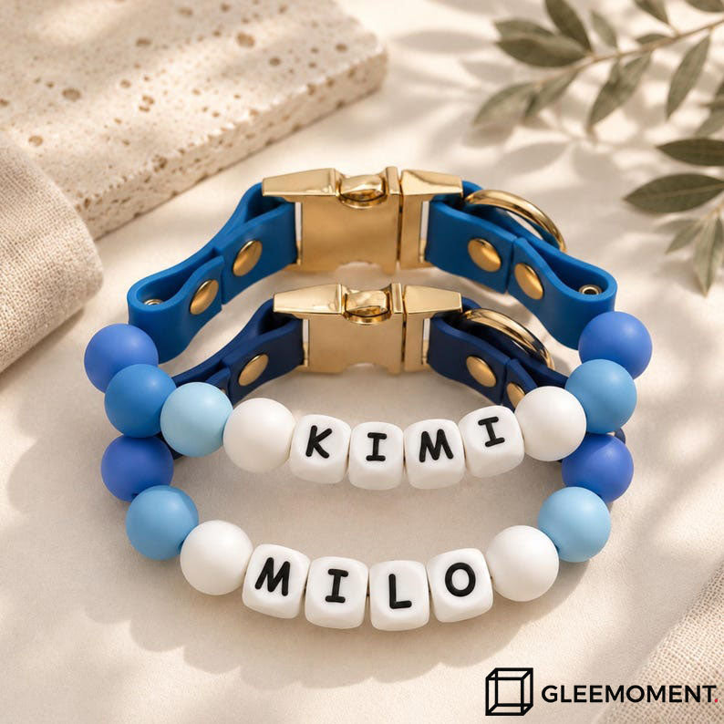 Personalized Beaded Name Collar & Leash