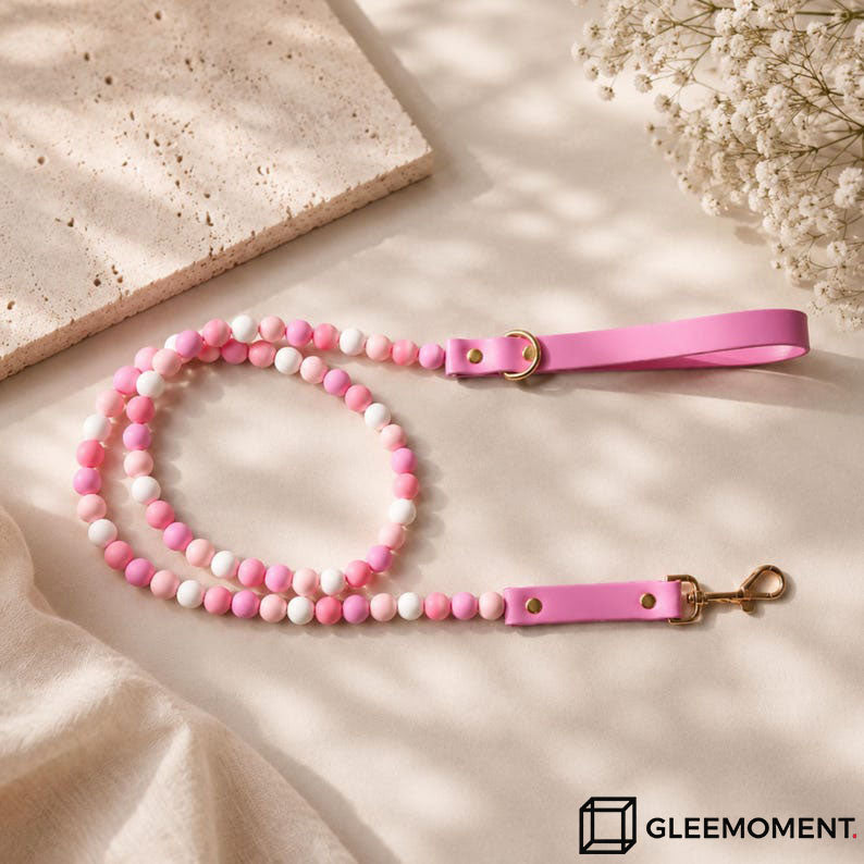 Personalized Beaded Name Collar & Leash