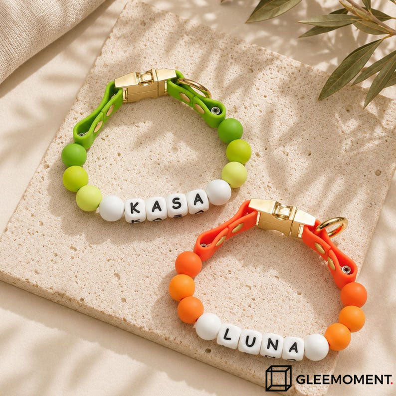 Personalized Beaded Name Collar & Leash