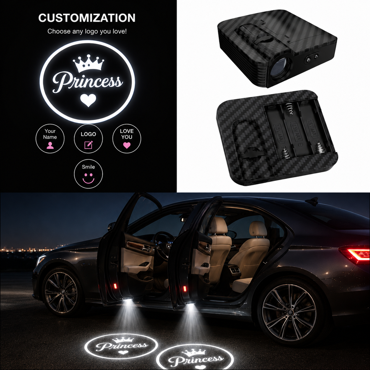 Personalized Car Door Projection Light