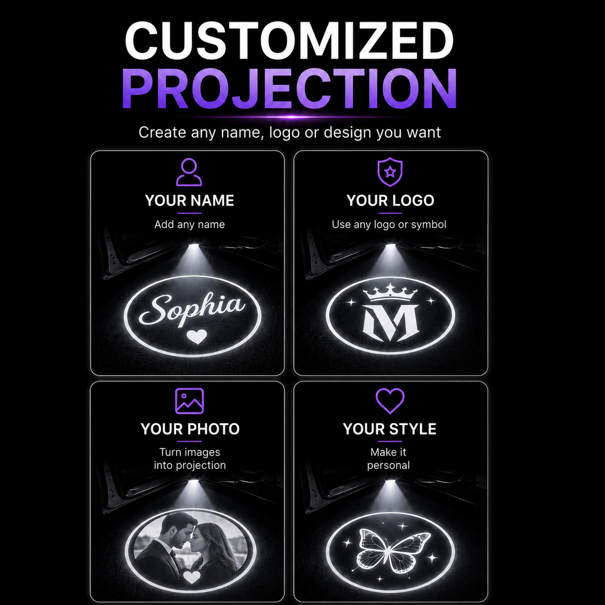 Personalized Car Door Projection Light