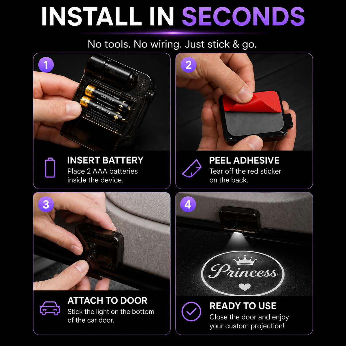 Personalized Car Door Projection Light