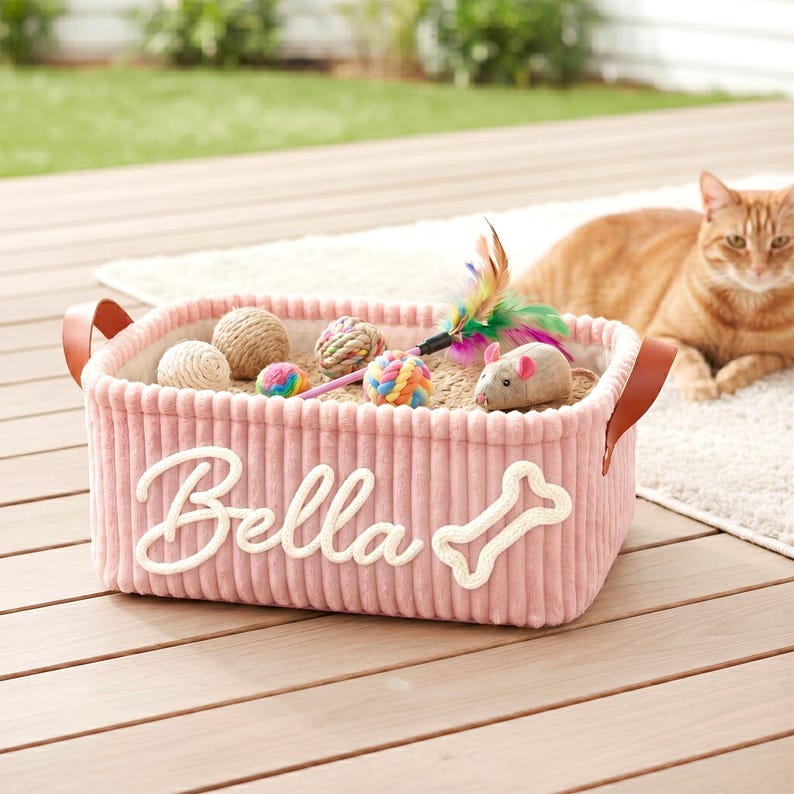 Personalized Pet Toy Basket Pro