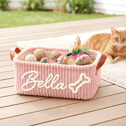 Personalized Pet Toy Basket Pro