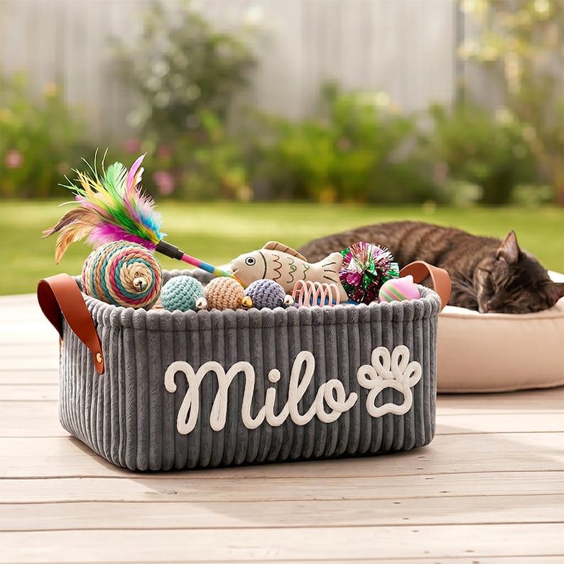 Personalized Pet Toy Basket Pro