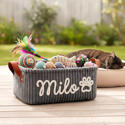 Personalized Pet Toy Basket Pro