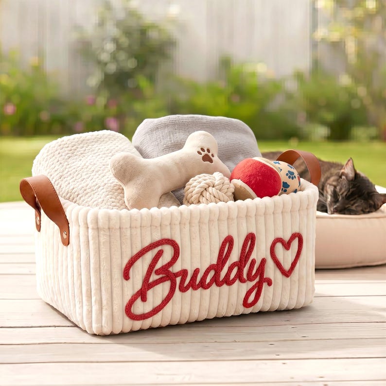 Personalized Pet Toy Basket Pro