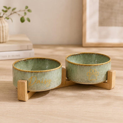 Personalized Double Pet Bowl Set