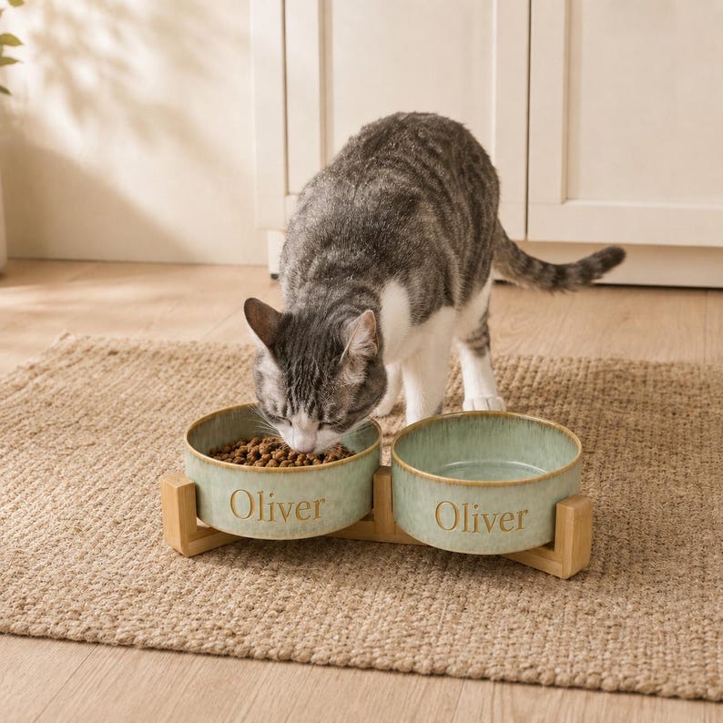 Personalized Double Pet Bowl Set