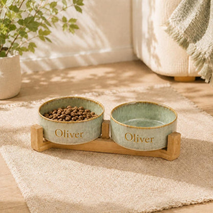 Personalized Double Pet Bowl Set