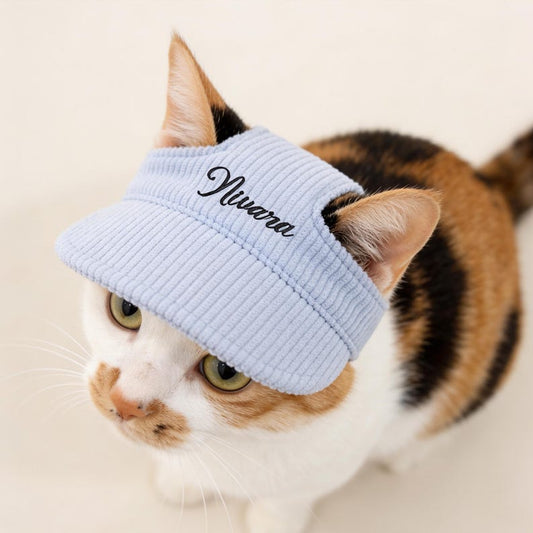 Personalized Embroidered Dog Ear Hole Cap