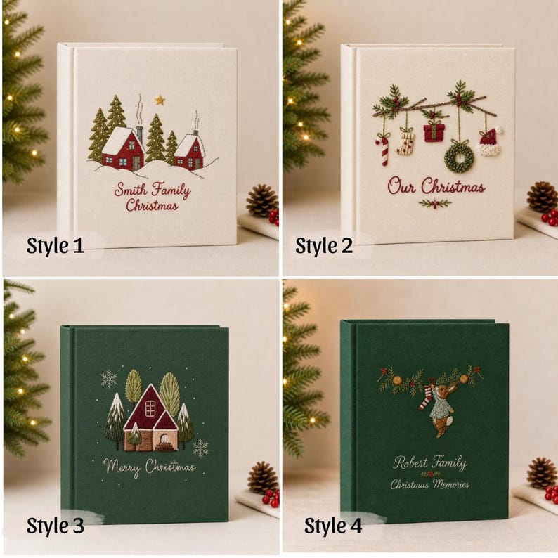 Personalized Family Christmas Keepsake Album