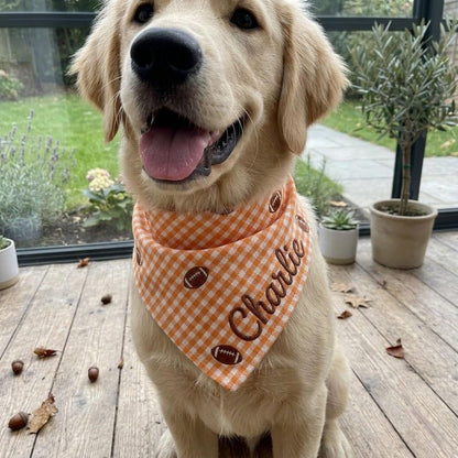 Personalized Football Dog Bandana