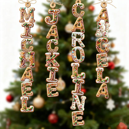 Personalized Gingerbread Name Ornament