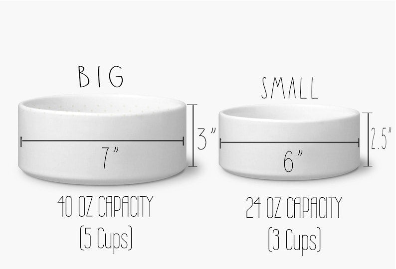 Personalized Grandmillennial Pet Bowl