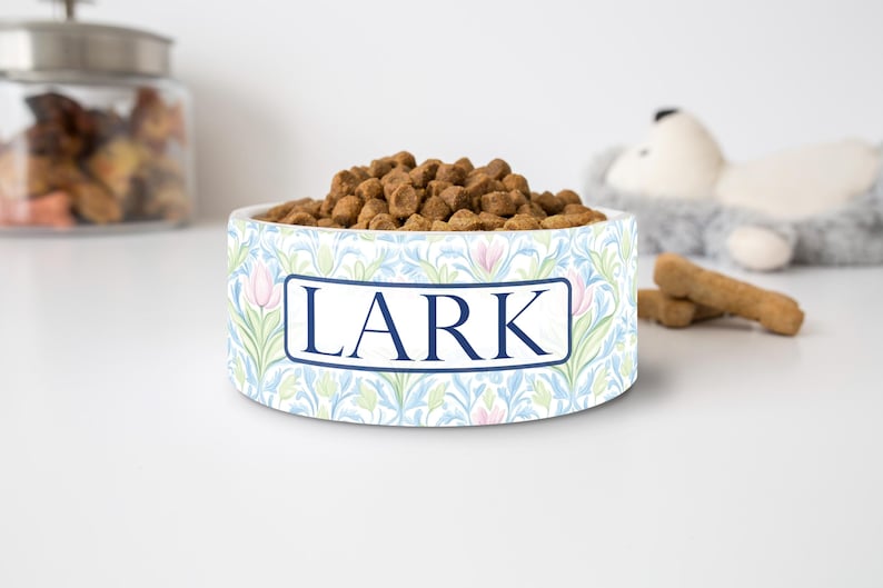 Personalized Grandmillennial Pet Bowl