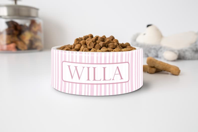 Personalized Grandmillennial Pet Bowl