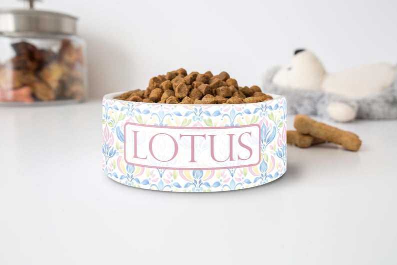 Personalized Grandmillennial Pet Bowl