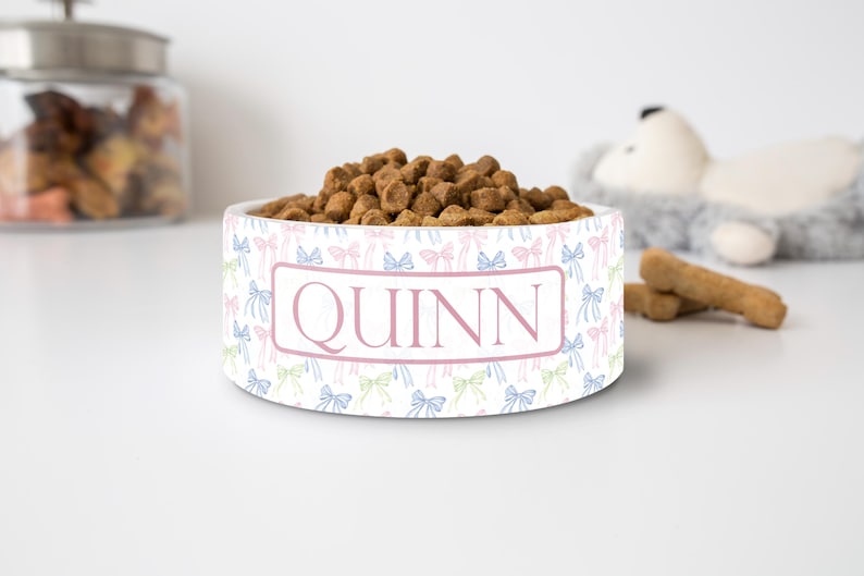 Personalized Grandmillennial Pet Bowl