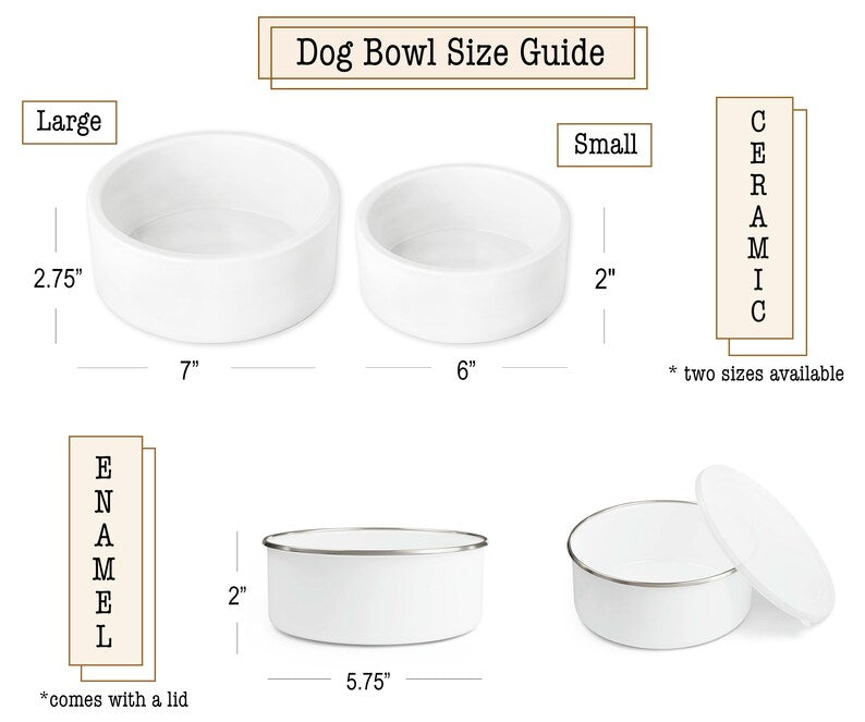 Personalized Name Ceramic Pet Bowl
