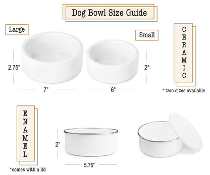 Personalized Name Ceramic Pet Bowl