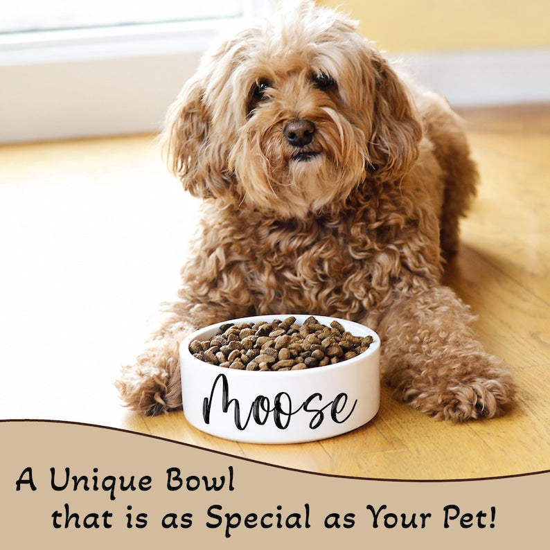 Personalized Name Ceramic Pet Bowl