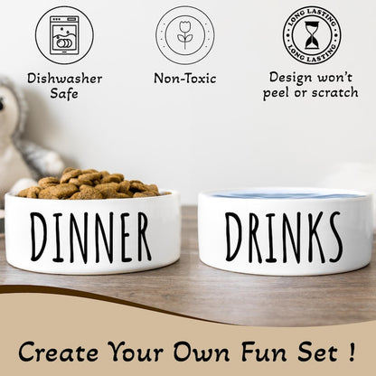 Personalized Name Ceramic Pet Bowl