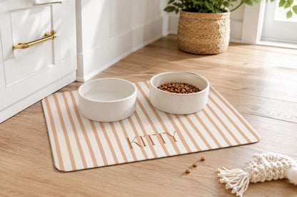 Personalized Pet Bowl Mat
