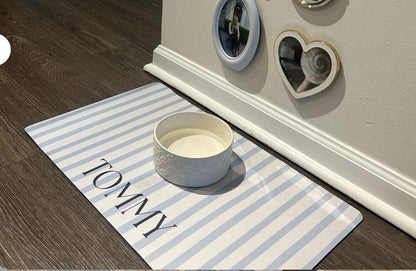 Personalized Pet Bowl Mat