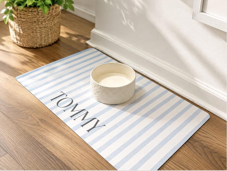Personalized Pet Bowl Mat