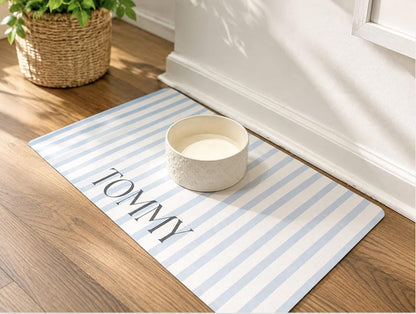 Personalized Pet Bowl Mat