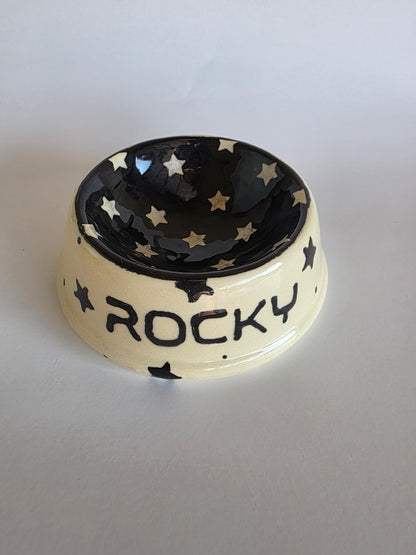 Personalized Patterned Ceramic Pet Bowl