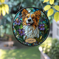 Personalized Pet Floral Portrait Suncatcher