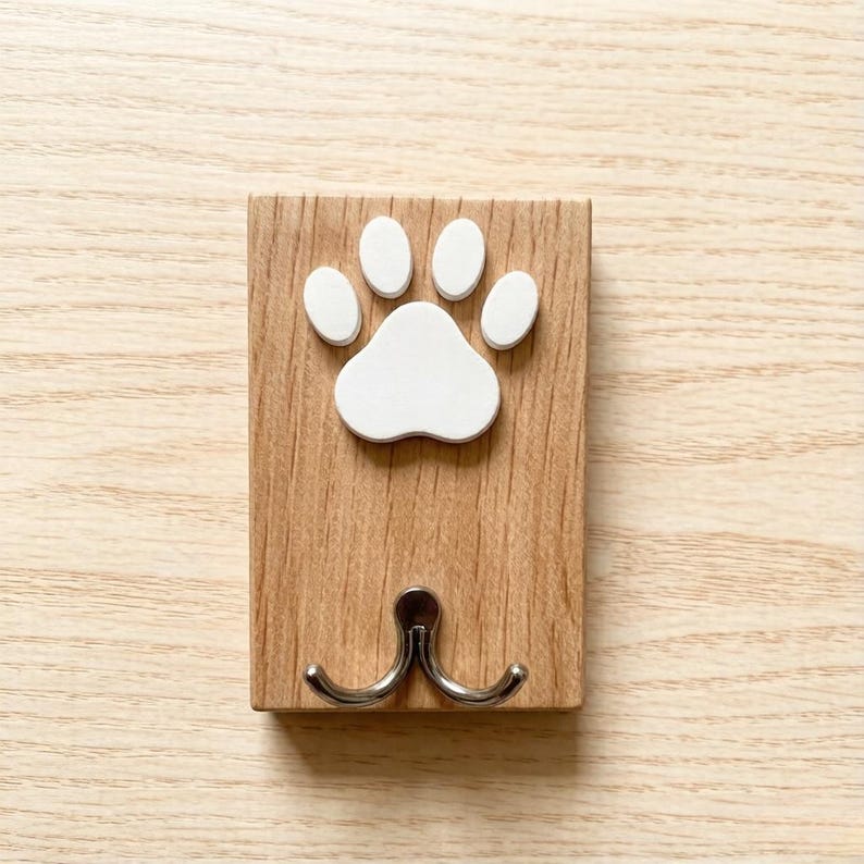 Personalized Paw Print Leash Hook