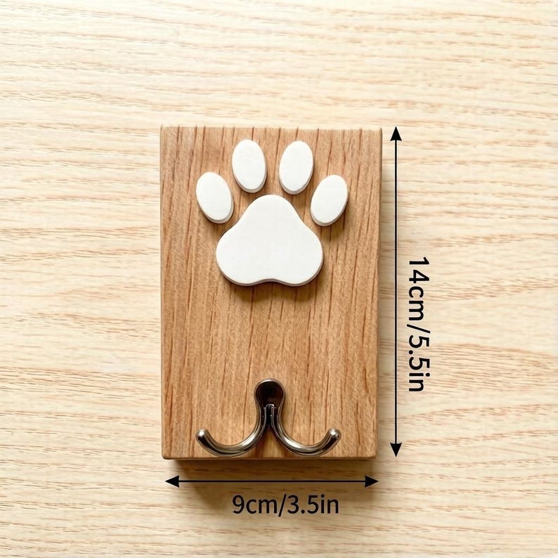 Personalized Paw Print Leash Hook