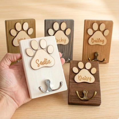 Personalized Paw Print Leash Hook