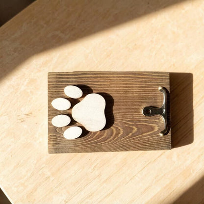 Personalized Paw Print Leash Hook
