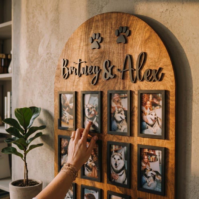 Personalized Pet Photo Memory Board