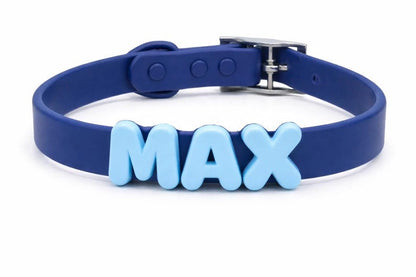 Personalized Pastel Raised Name Collar