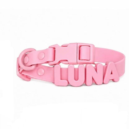 Personalized Pastel Raised Name Collar