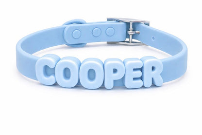 Personalized Pastel Raised Name Collar