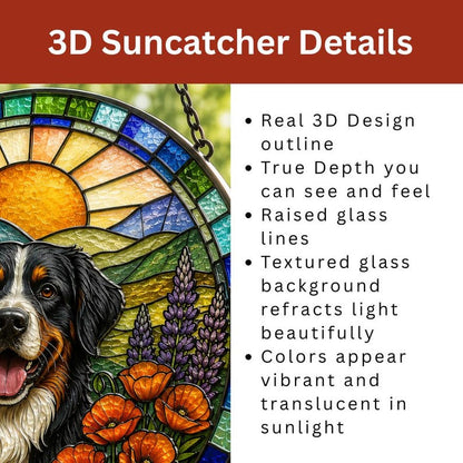 Personalized Pet Sunset Portrait Suncatcher