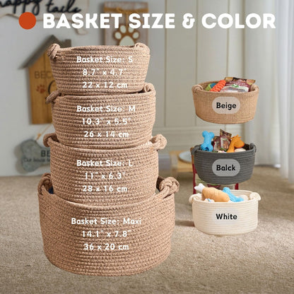 Personalized Pet Toy Storage Basket