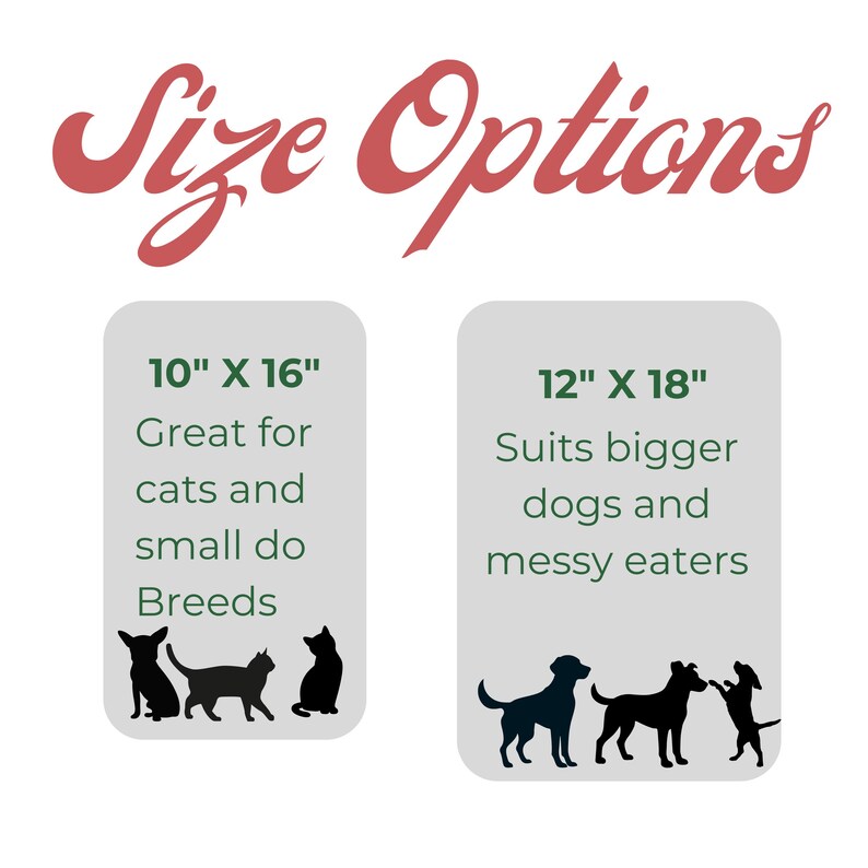 Personalized Scalloped Border Pet Feeding Mat