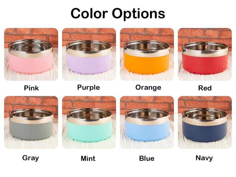 Personalized Stainless Steel Pet Bowl