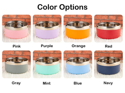 Personalized Stainless Steel Pet Bowl