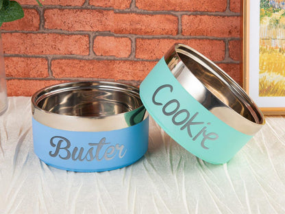 Personalized Stainless Steel Pet Bowl