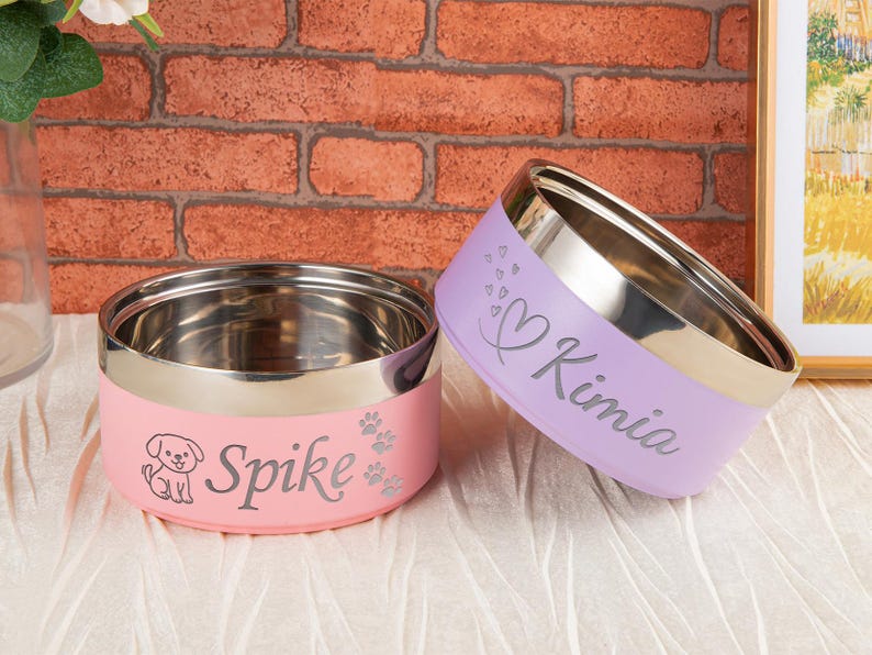Personalized Stainless Steel Pet Bowl
