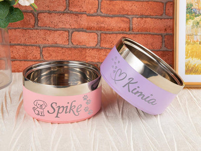 Personalized Stainless Steel Pet Bowl