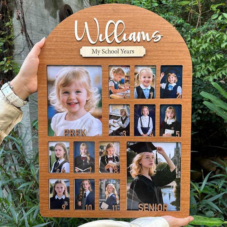 Personalized School Years Photo Frame